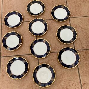 Vintage 10 Reichenbach Echo Kobalt Blue/Gold Plates